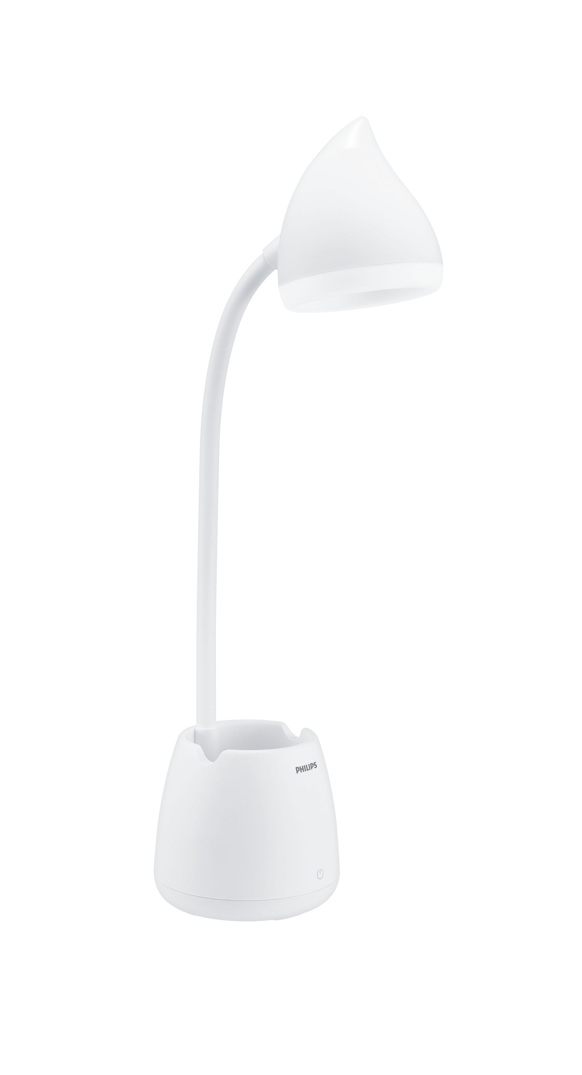 Philips by Signify Philips Tischleuchte Hat – 80 lm, 4,5 W, 3000–5700 K, dimmbar, weiss, Akku