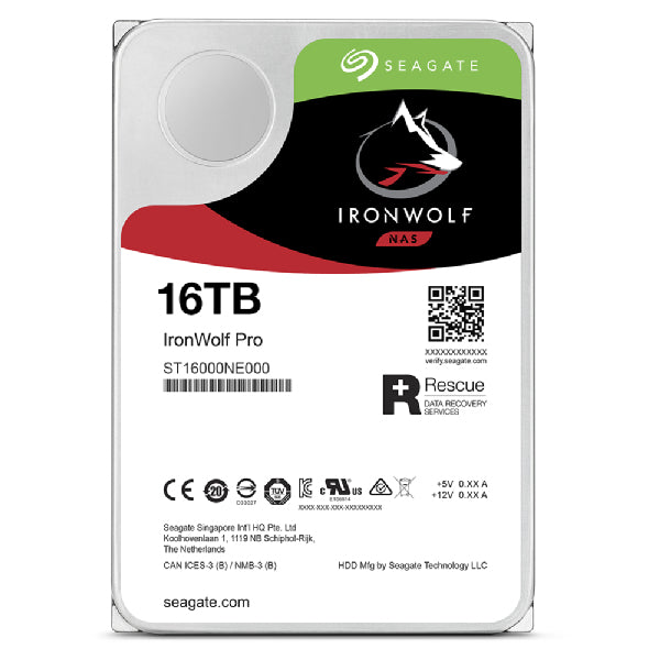 Seagate IronWolf Pro ST16000NT001 – 16 TB, 7200 U/min