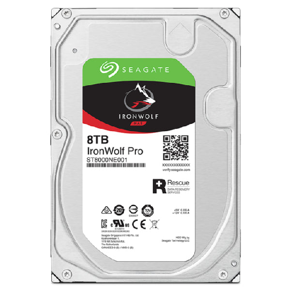 Seagate IronWolf Pro ST8000NT001 – 8 TB, 3.5" 7200 U/min
