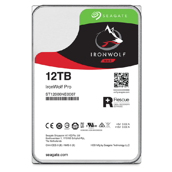 Seagate IronWolf Pro ST12000NT001 – 12 TB, 256 MB Cache