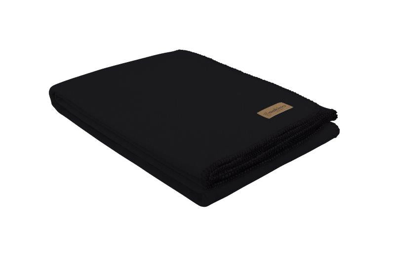Eskimo Wohndecke – 150 × 200 cm, Viskose/Polyester, Schwarz