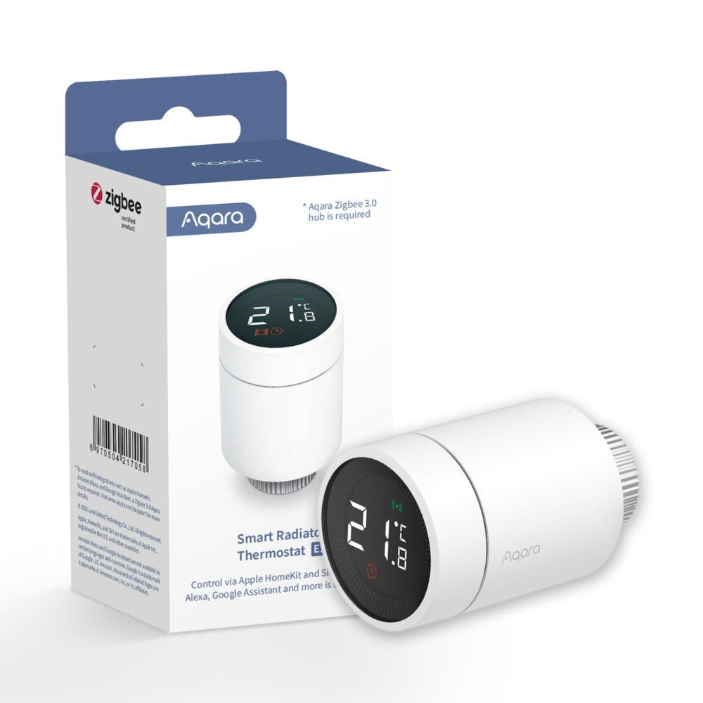 Aqara E1 – Heizkörperthermostat – Zigbee – für Apple HomeKit, Amazon Alexa, Google Assistant
