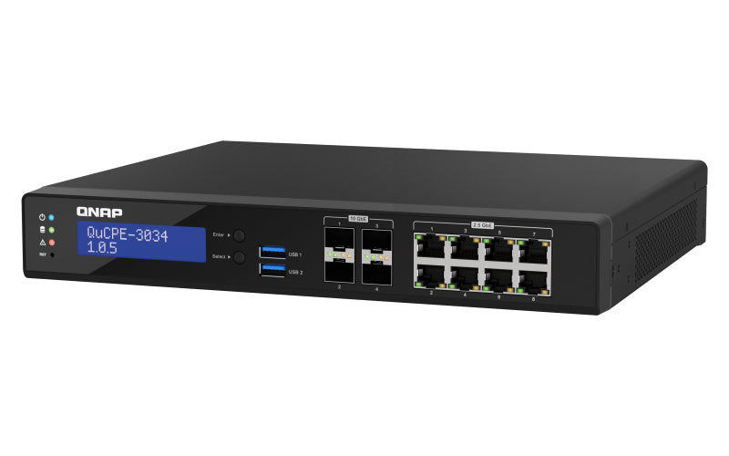 QNAP QuCPE-3034 Micro – Intel Atom C3758R, 16 GB RAM