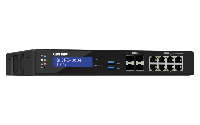 QNAP QuCPE-3034 Micro – Intel Atom C3758R, 16 GB RAM