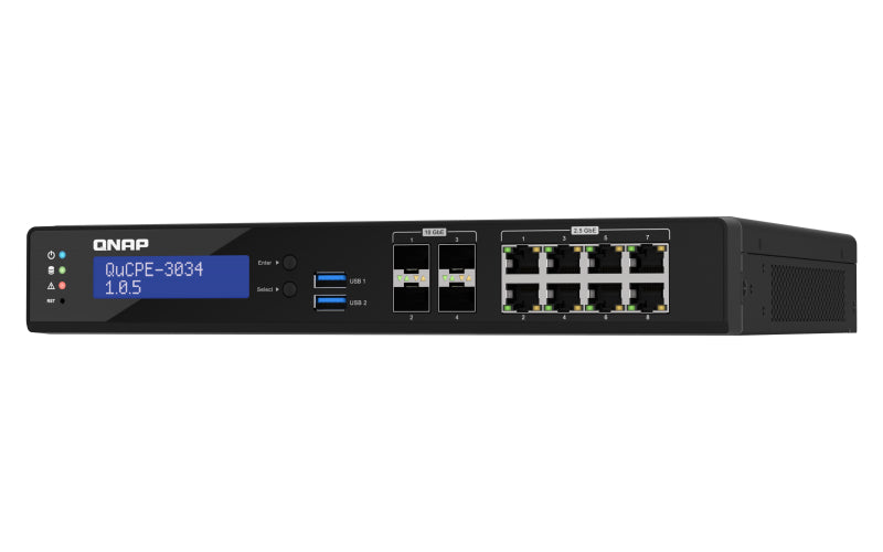 QNAP QuCPE-3034 Micro – Intel Atom C3758R, 16 GB RAM