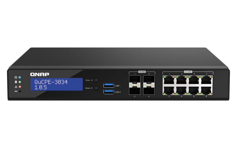 QNAP QuCPE-3034 Micro – Intel Atom C3758R, 16 GB RAM