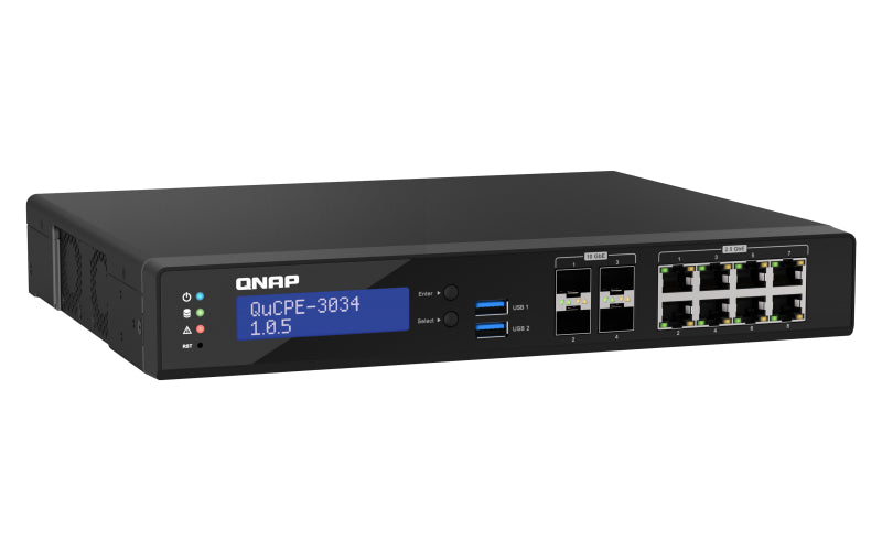 QNAP QuCPE-3034 Micro – Intel Atom C3758R, 16 GB RAM