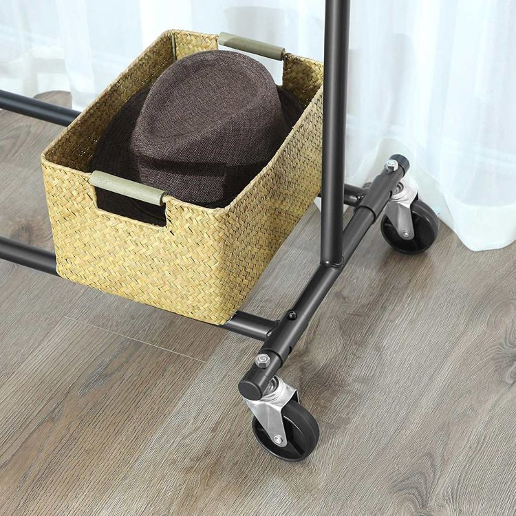 Songmics HSR13BKV1 Garderobenständer Schwerlast 90 kg – Eisen – Schwarz – 1'600 mm