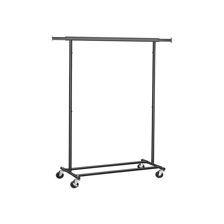 Songmics HSR13BKV1 Garderobenständer Schwerlast 90 kg – Eisen – Schwarz – 1'600 mm
