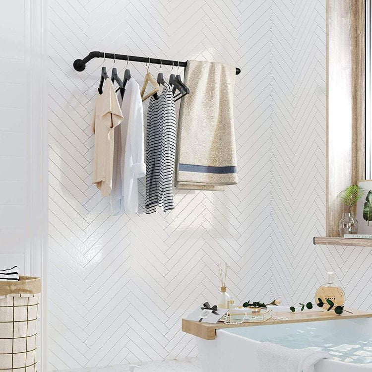 Songmics Wandhalterung – Stahl – Schwarz (– 50 kg) – 920 × 75 × 300 mm