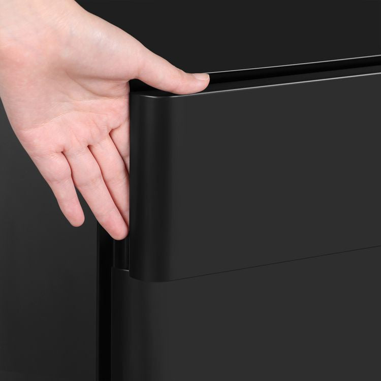 Songmics OFC030B01 – Rollcontainer, 3 Schubladen, abschliessbar, 460 × 300 × 592 mm, schwarz, Stahl