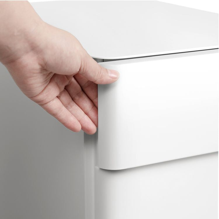 Songmics Schrank – Stahl, weiss, abschliessbar, 30 × 59,2 × 46 cm