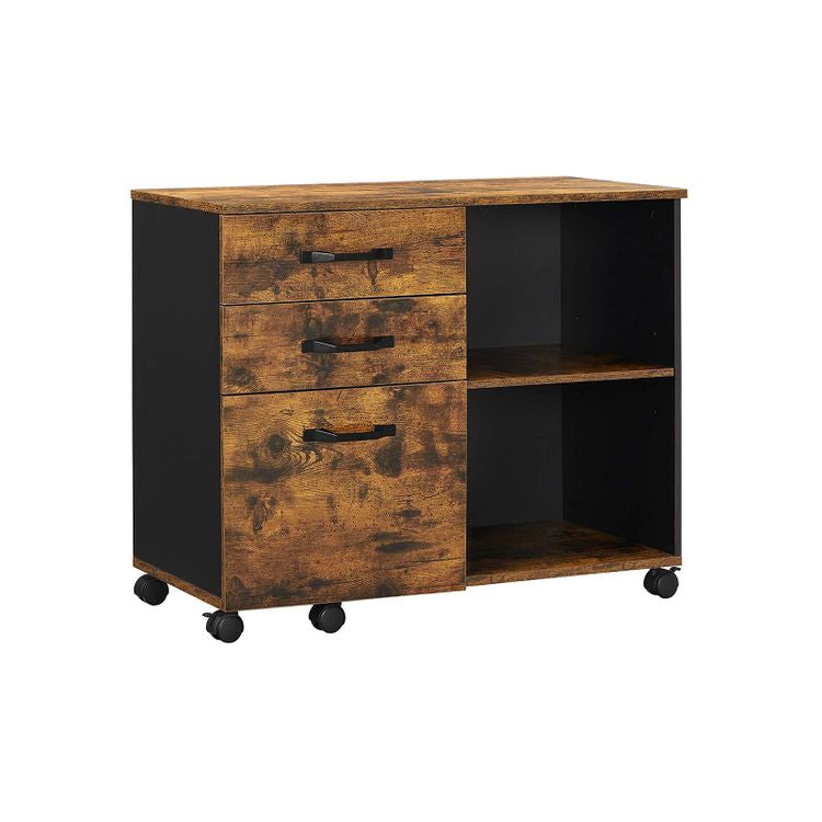 Songmics Schrank – Eisen, schwarz, 80 × 66 × 40 cm
