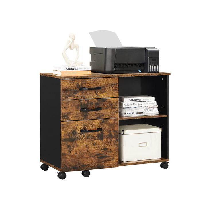 Songmics Schrank – Eisen, schwarz, 80 × 66 × 40 cm