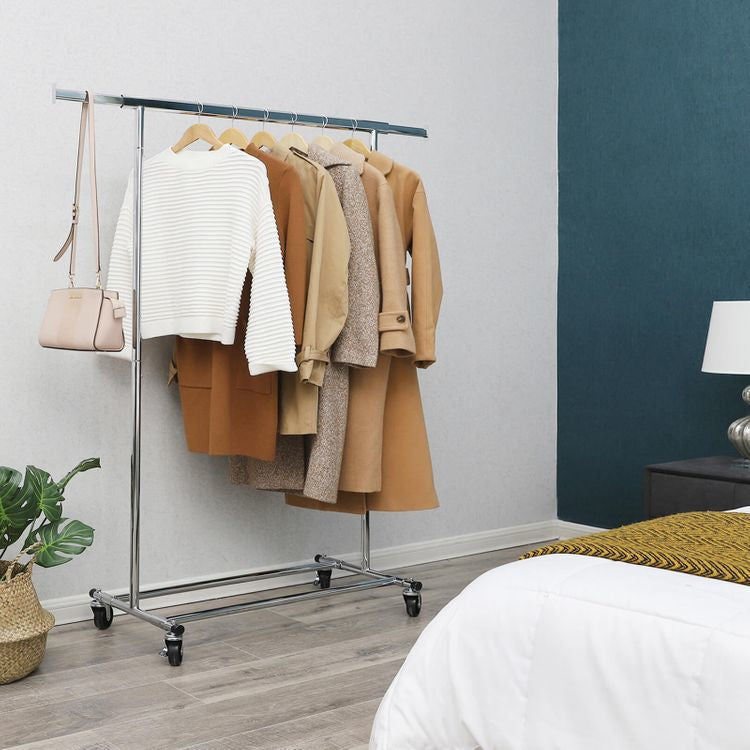 Songmics Garderobenständer – Eisen – Silber – 1'600 mm