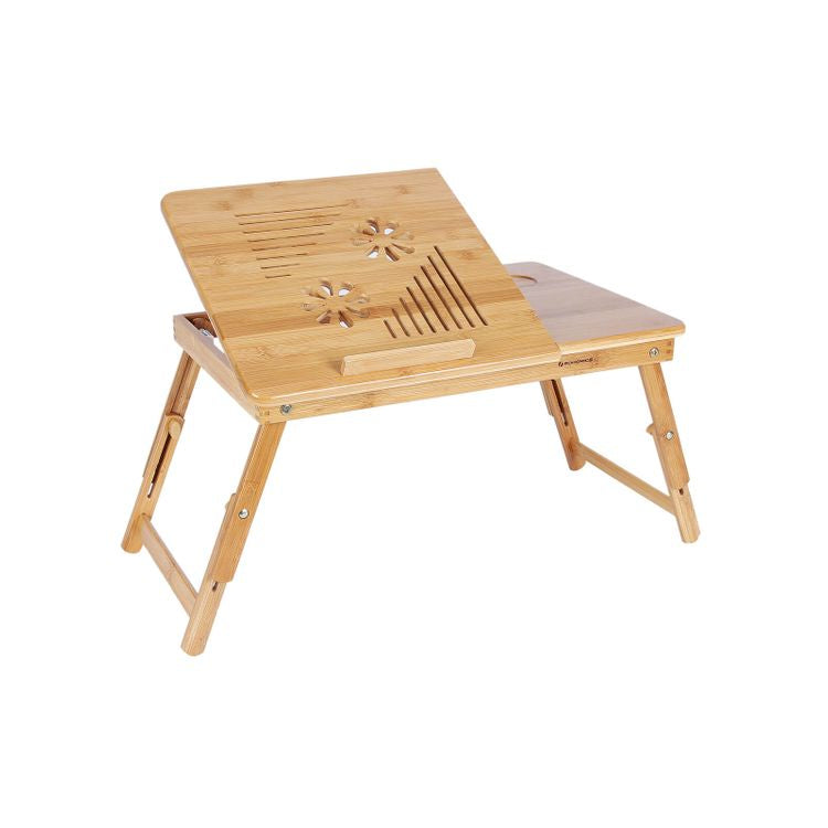 Songmics Laptop-Ständer – bis 15,6", Bambus, höhenverstellbar – Beige