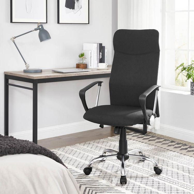 Songmics Bürostuhl Caleb – 49 × 44 × 65 cm, 120 kg, schwarz