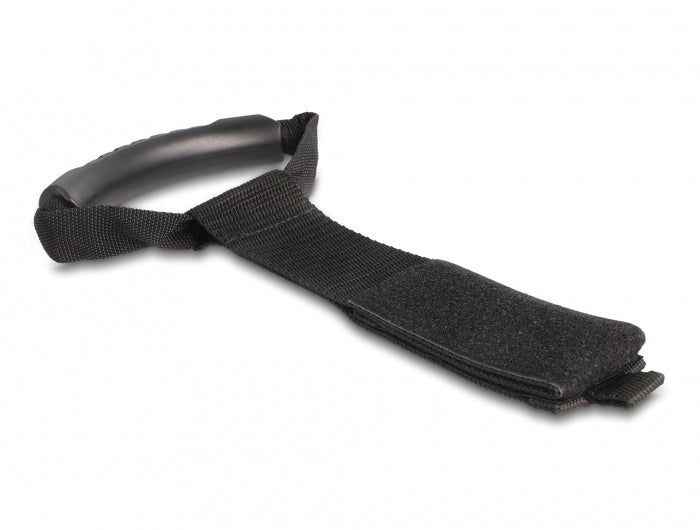 DeLOCK Klettkabelbinder, 50 mm × 0,44 m, Schwarz, 2 Stück