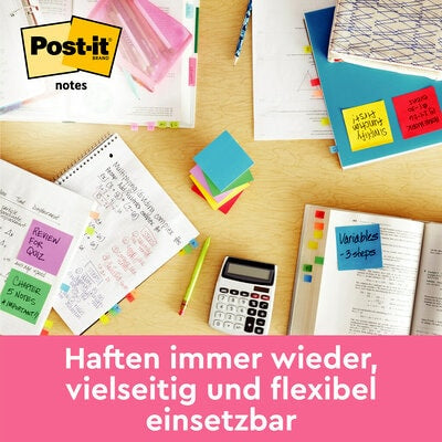 3M Haftnotizen – 76×76 mm – Neongelb, 100 Blatt, PEFC