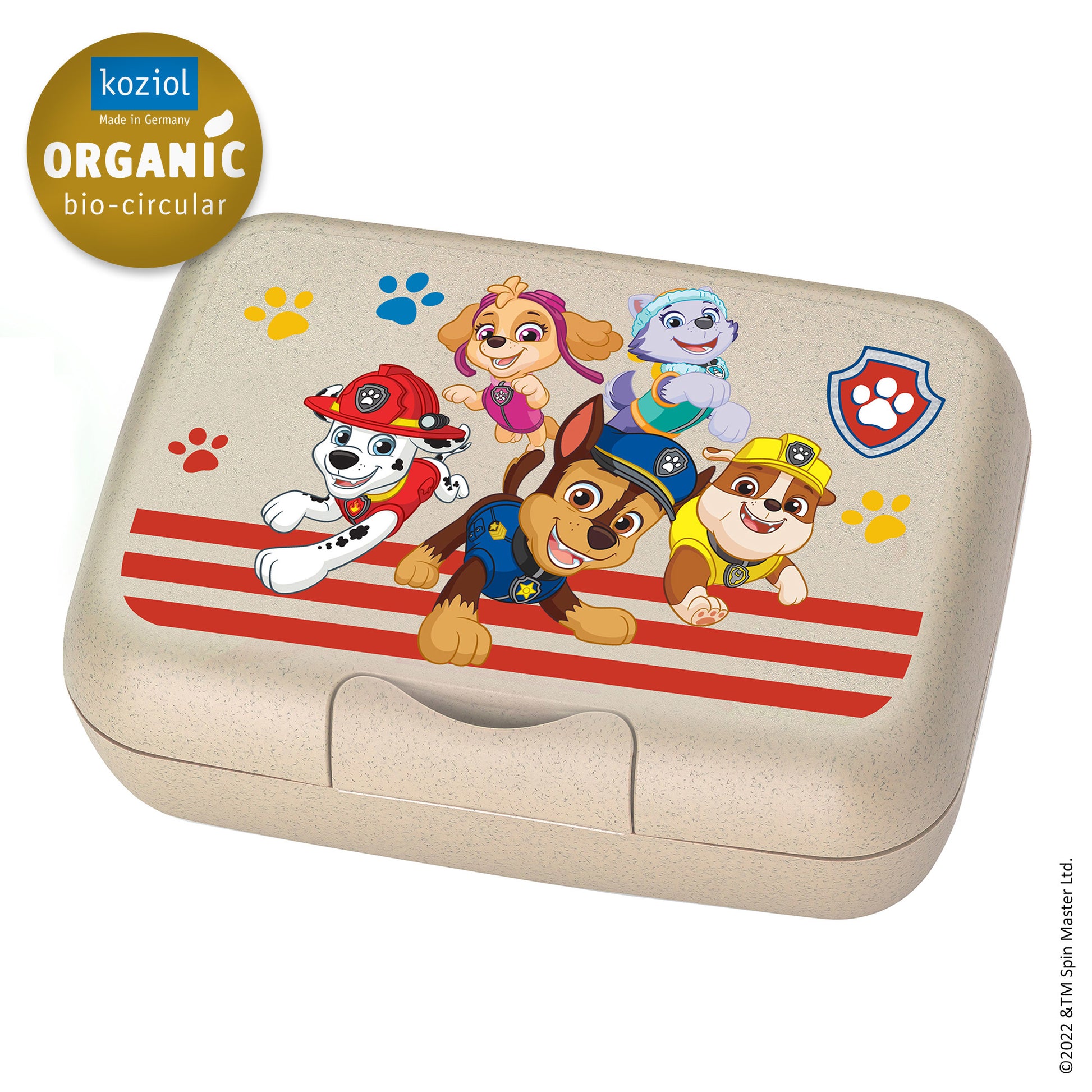 koziol Lunchbox 13,5 × 19 × 6,5 cm, Biokunststoff, sand (Paw Patrol)