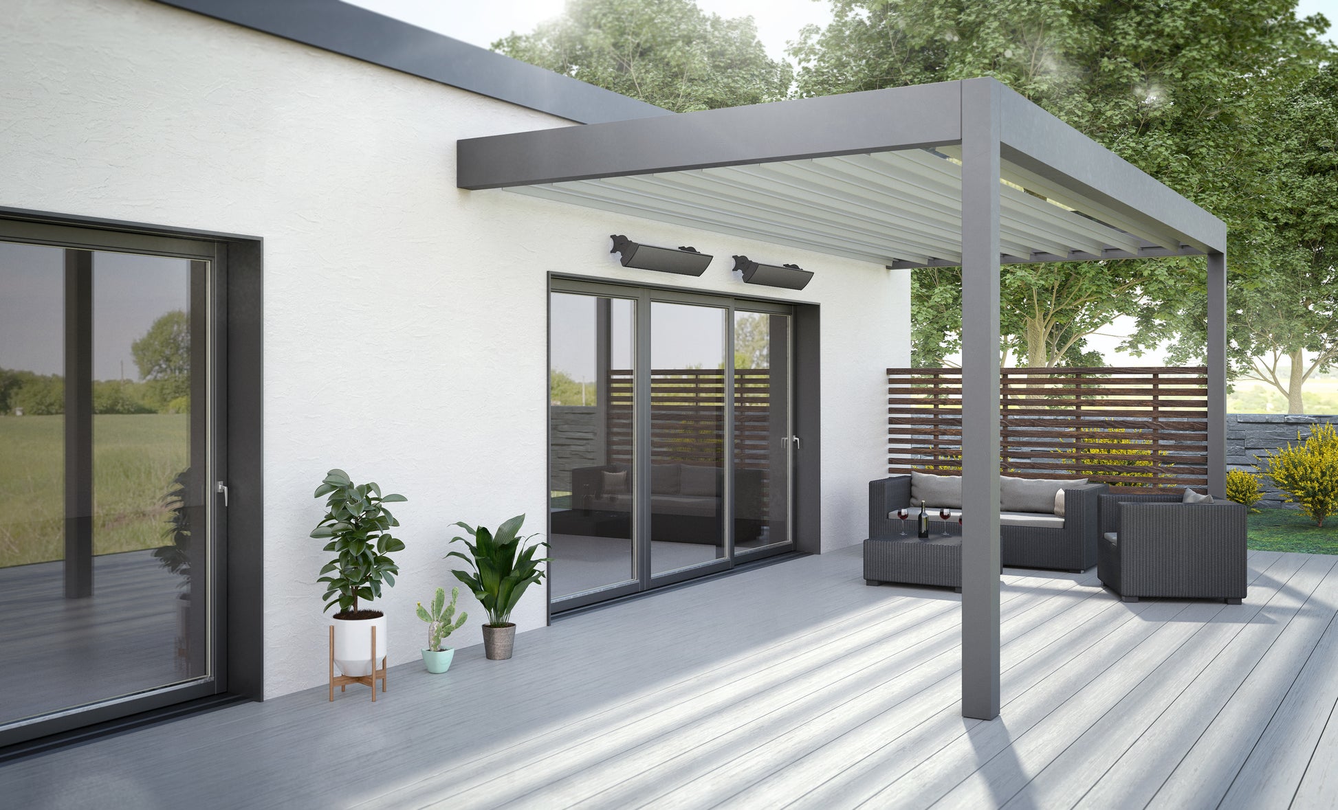 Trisa Infrarot-Heizer Premium Heat – 2100 W, Fernbedienung, Wandmontage