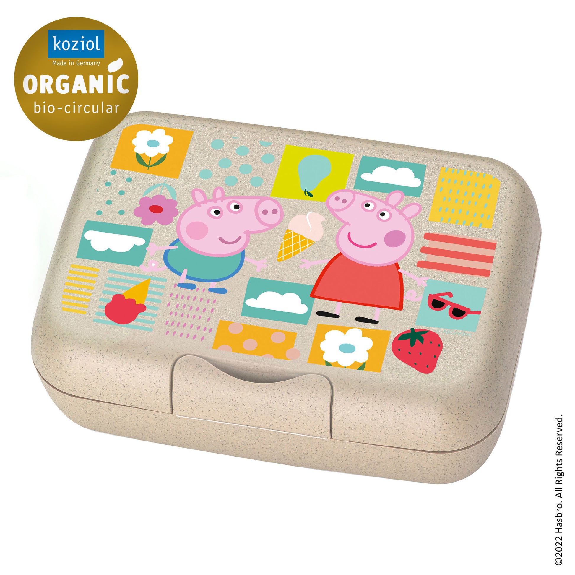 Koziol – Lunchbox 13,5 × 19 × 6,5 cm, Biokunststoff, beige