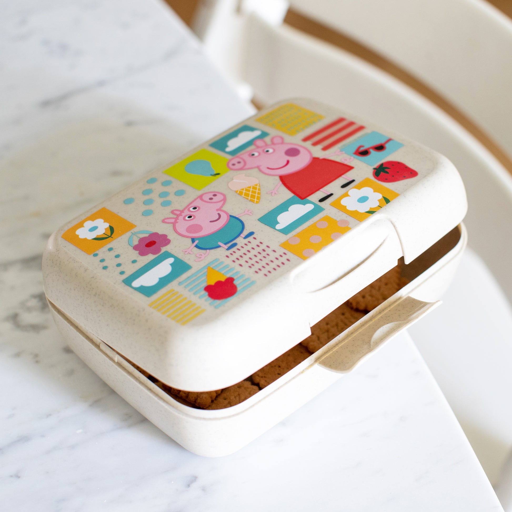 Koziol – Lunchbox 13,5 × 19 × 6,5 cm, Biokunststoff, beige