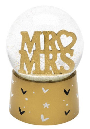 Sheepworld Schneekugel Mr & Mrs – Glas, Gold