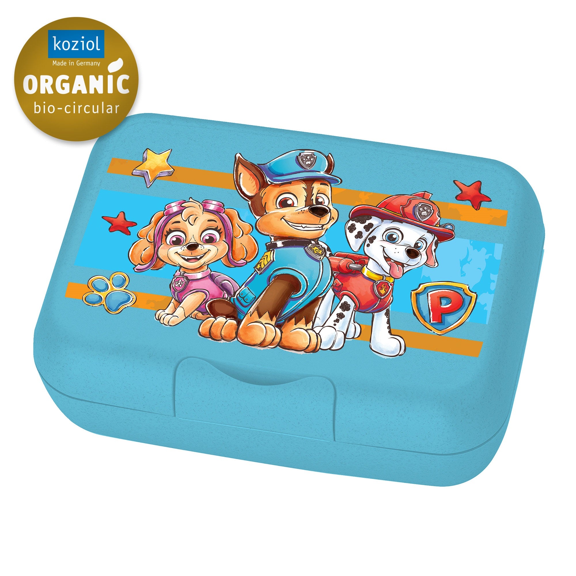 koziol Lunchbox CANDY L – 13,5 × 19,0 × 6,5 cm, Kunststoff (biozirkulär), Hellblau, spülmaschinenfest