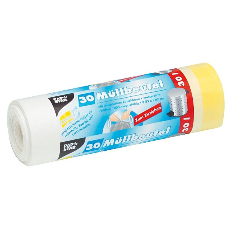 Weita Kehrichtsack – 30 l, LDPE, weiss, 530 × 620 mm, 30 Stk