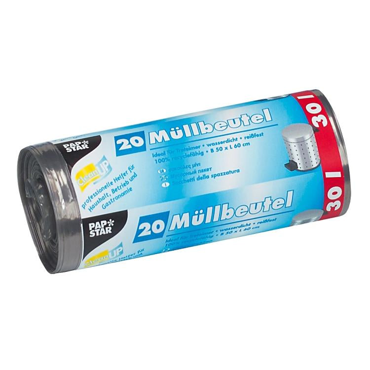 Weita Mehrzweckbeutel – 30 l, LLDPE, grau, 500 × 600 mm, 80 Stk