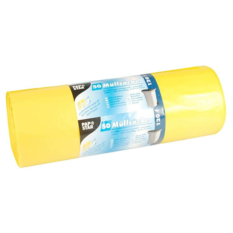 Weita Kehrichtsack – 120 l, HDPE, gelb, 700 × 1'100 mm