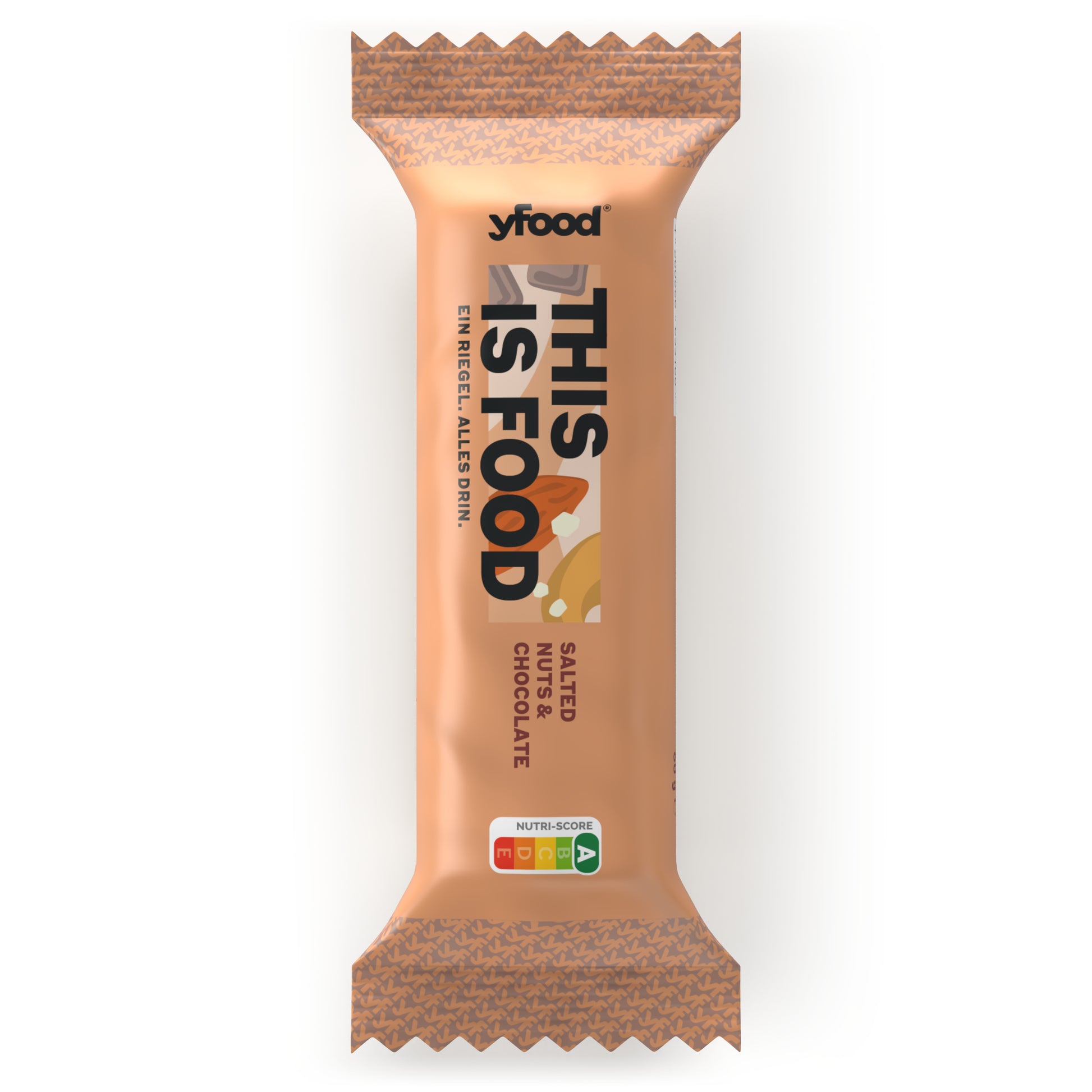 YFood Protein-Riegel – Gesalzene Haselnuss & Schokolade – 12 × 60 g