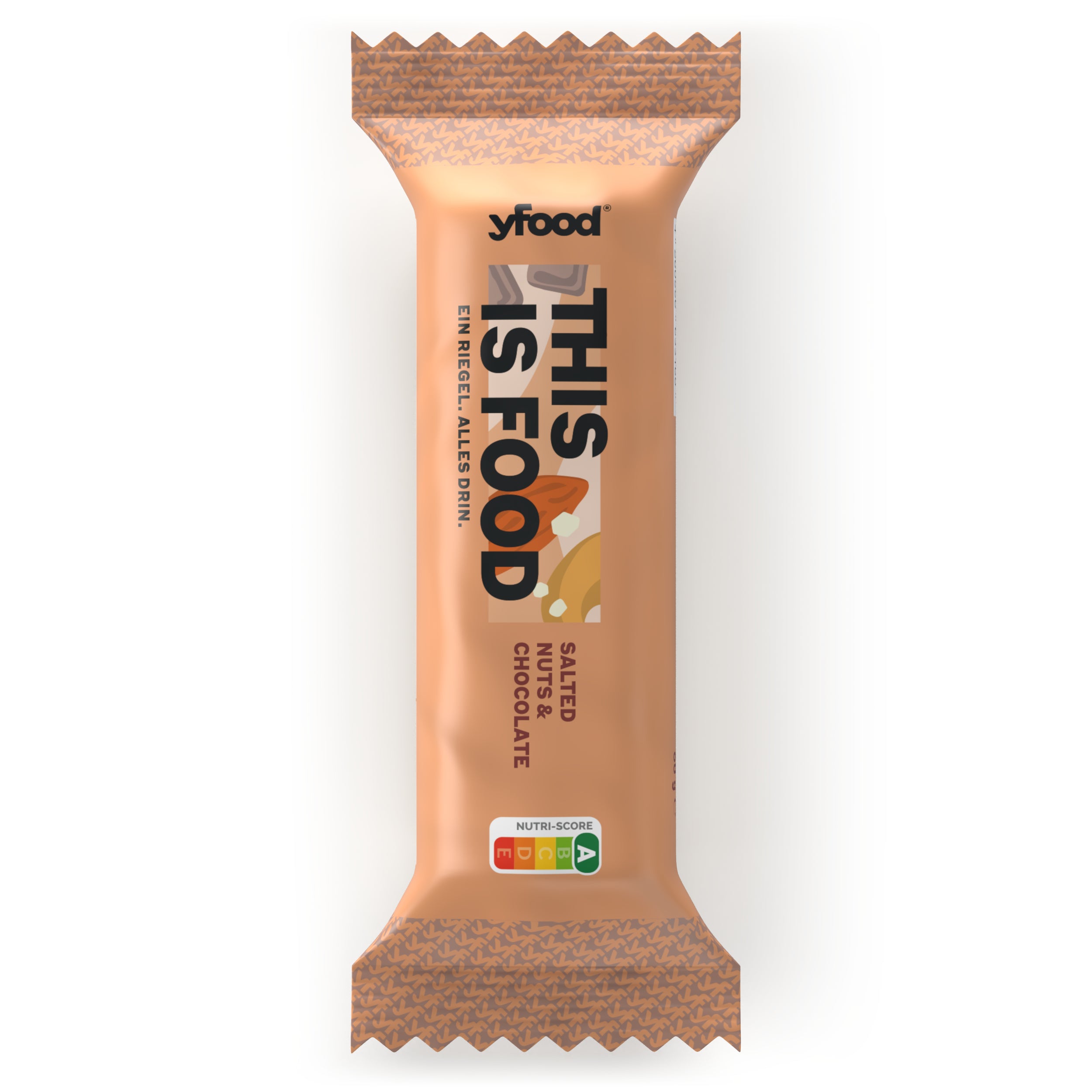YFood Protein-Riegel – Gesalzene Haselnuss & Schokolade – 12 × 60 g