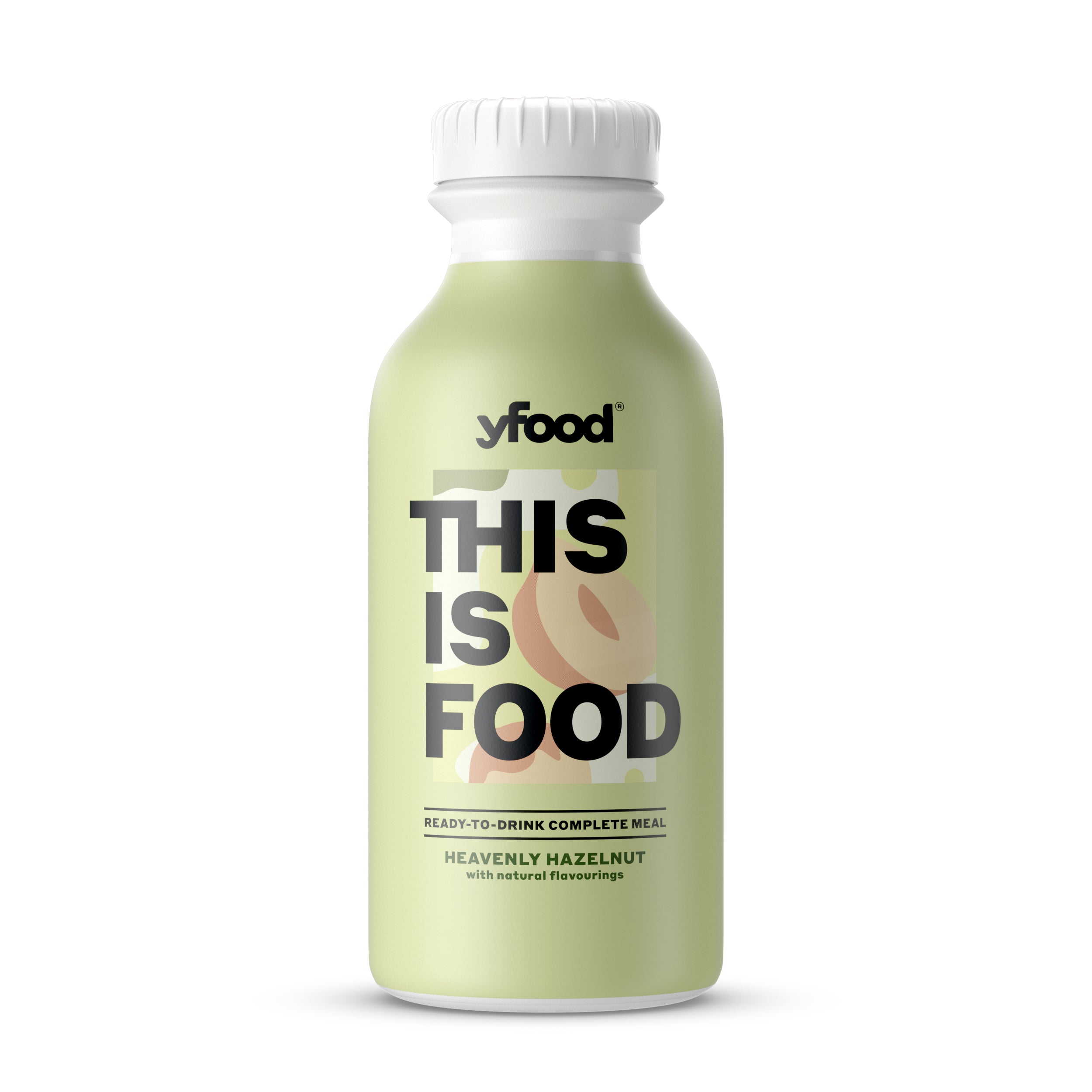 YFood Trinkmahlzeit Haselnuss glutenfrei, laktosefrei Flasche – 500 ml