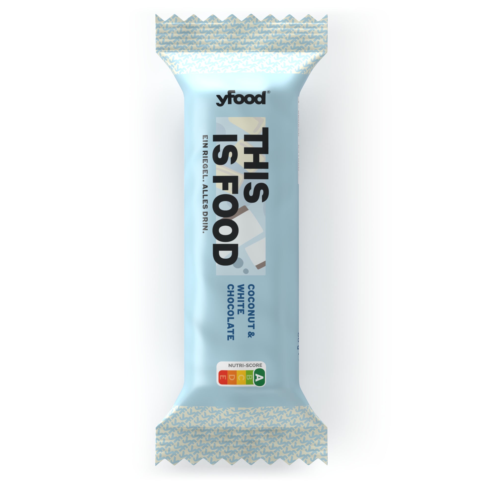 YFOOD Protein-Riegel – Kokosnuss, weisse Schokolade – 12 × 60 g