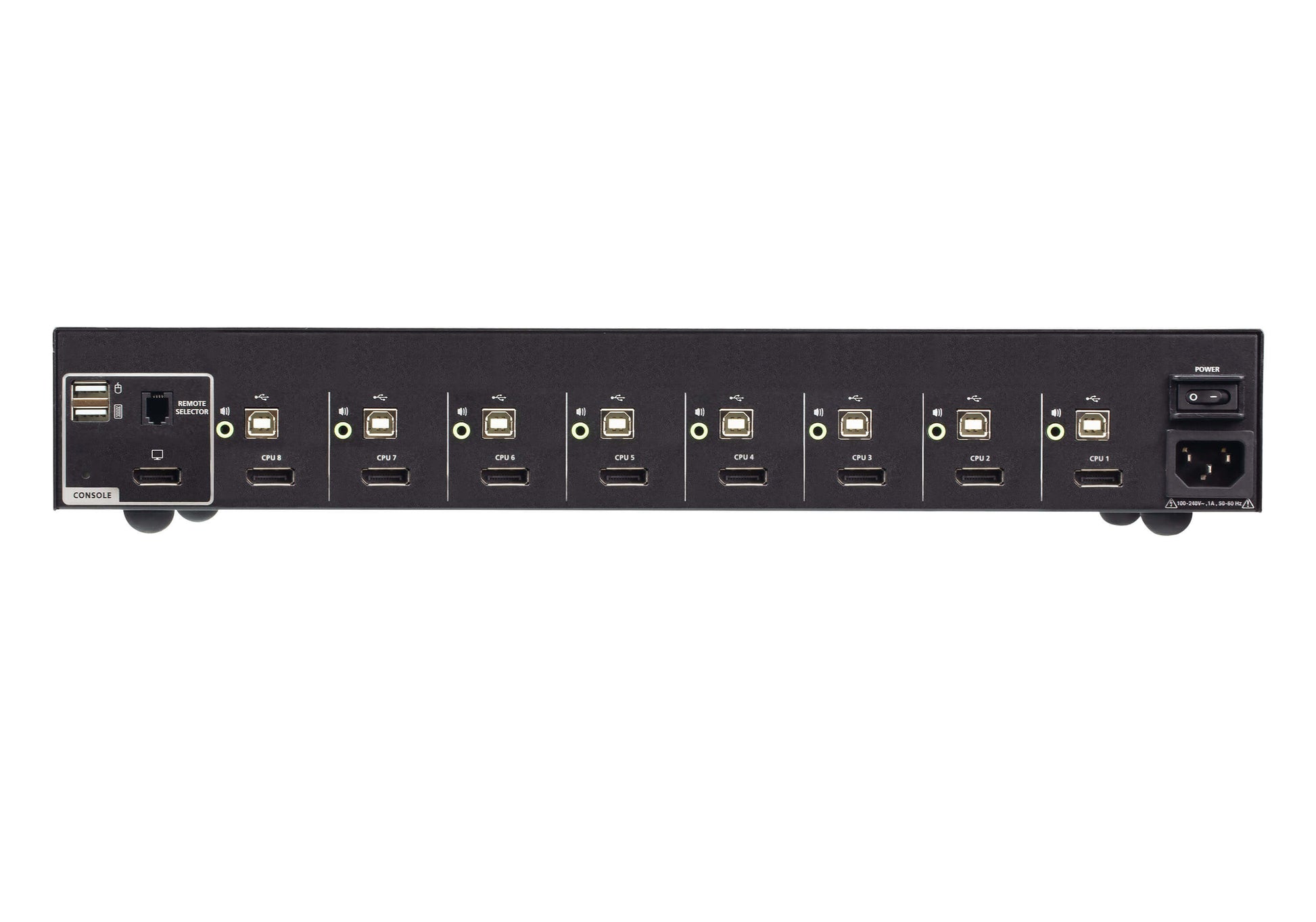 ATEN CS1188DP4 – 8-Port DP Secure KVM-Switch – 4K/30 Hz, USB 2.0-Hub, Audio, NIAP/PP v4.0