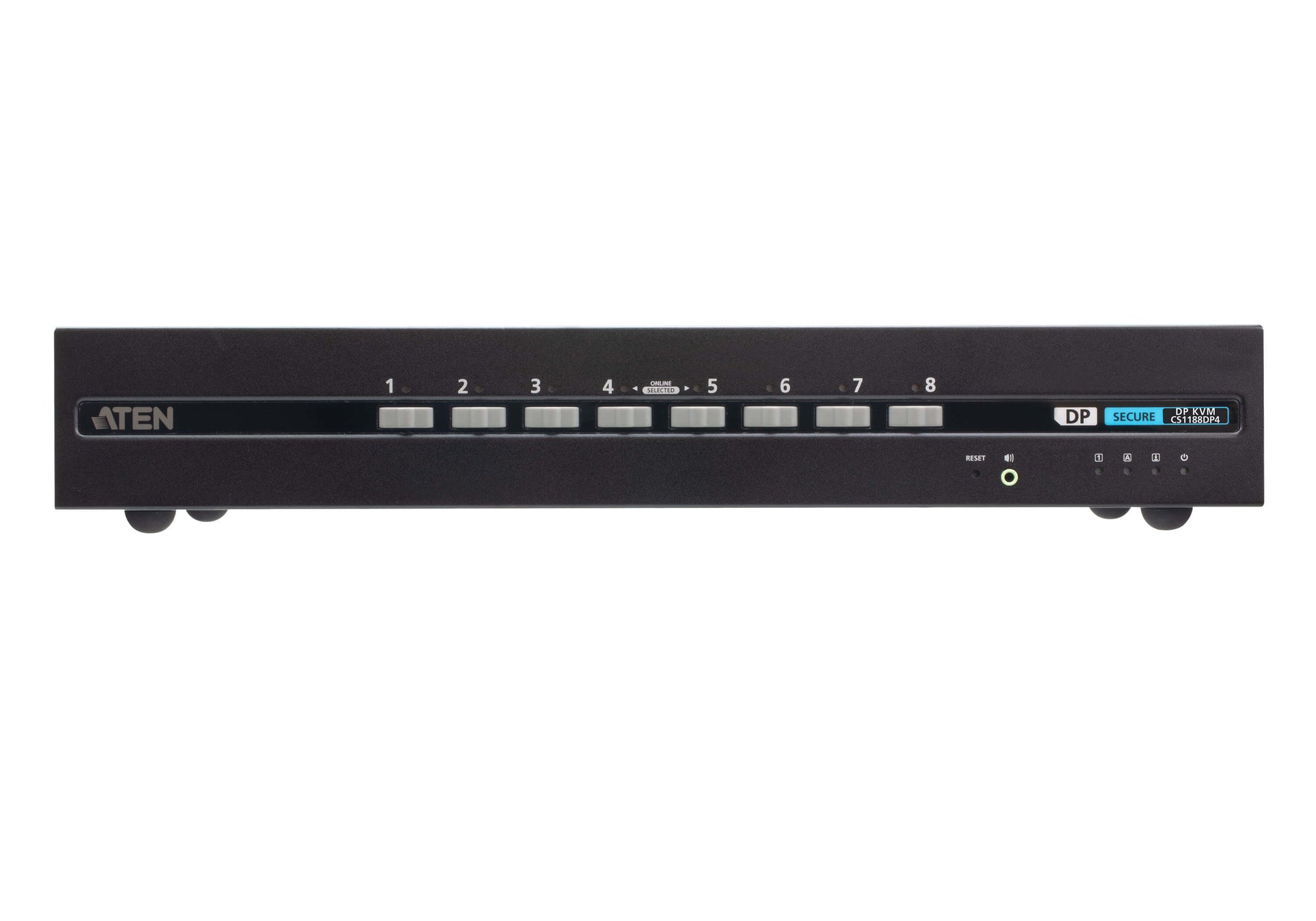 ATEN CS1188DP4 – 8-Port DP Secure KVM-Switch – 4K/30 Hz, USB 2.0-Hub, Audio, NIAP/PP v4.0