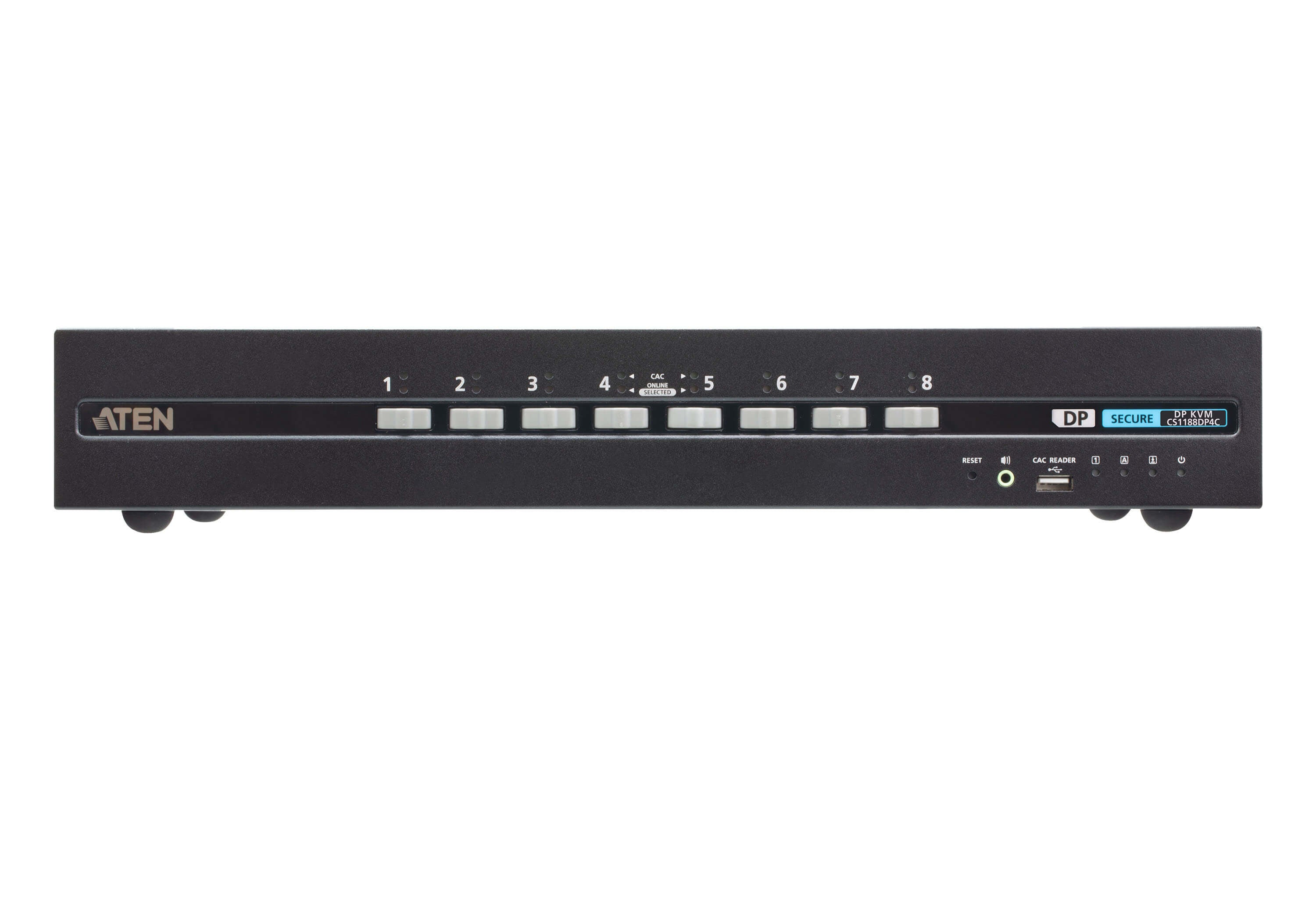 ATEN 8-Port DP KVM-Switch – 4K/30 Hz, USB 2.0-Hub, Audio