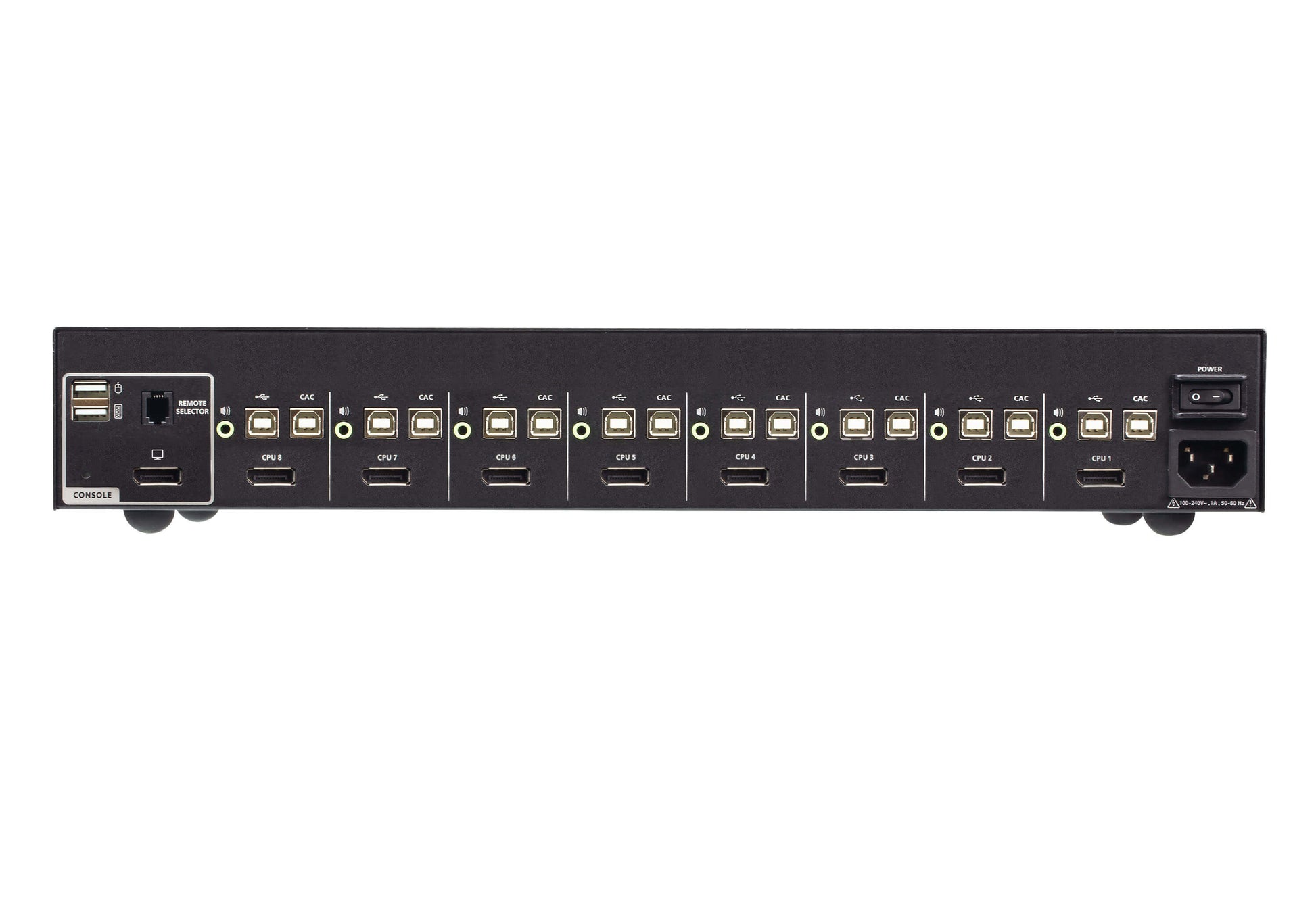 ATEN 8-Port DP KVM-Switch – 4K/30 Hz, USB 2.0-Hub, Audio