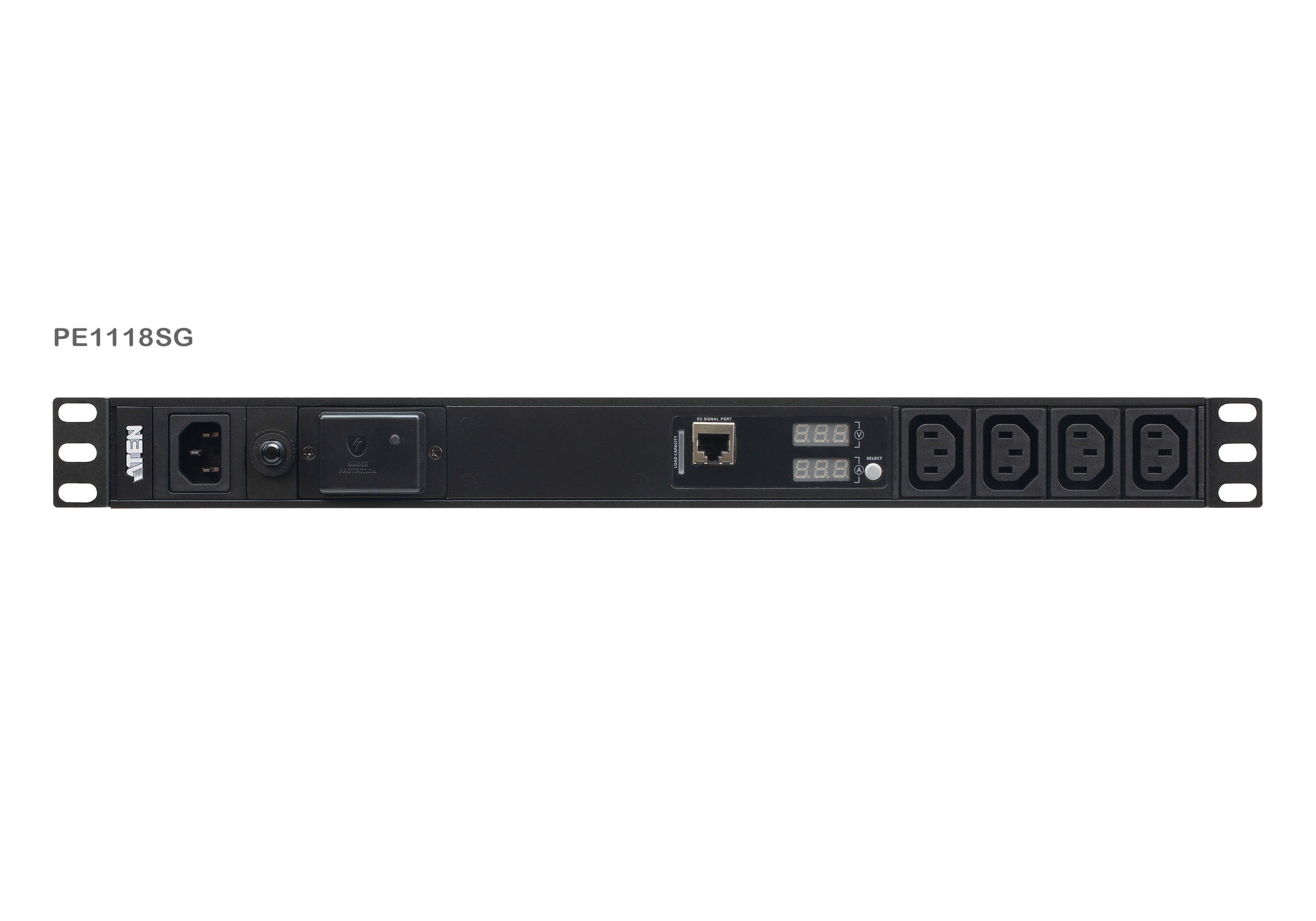 ATEN Rack-PDU – Überwacht, LCD, Rack 1U, 10 A 100–240 V, 18×C13, C14, 3 m