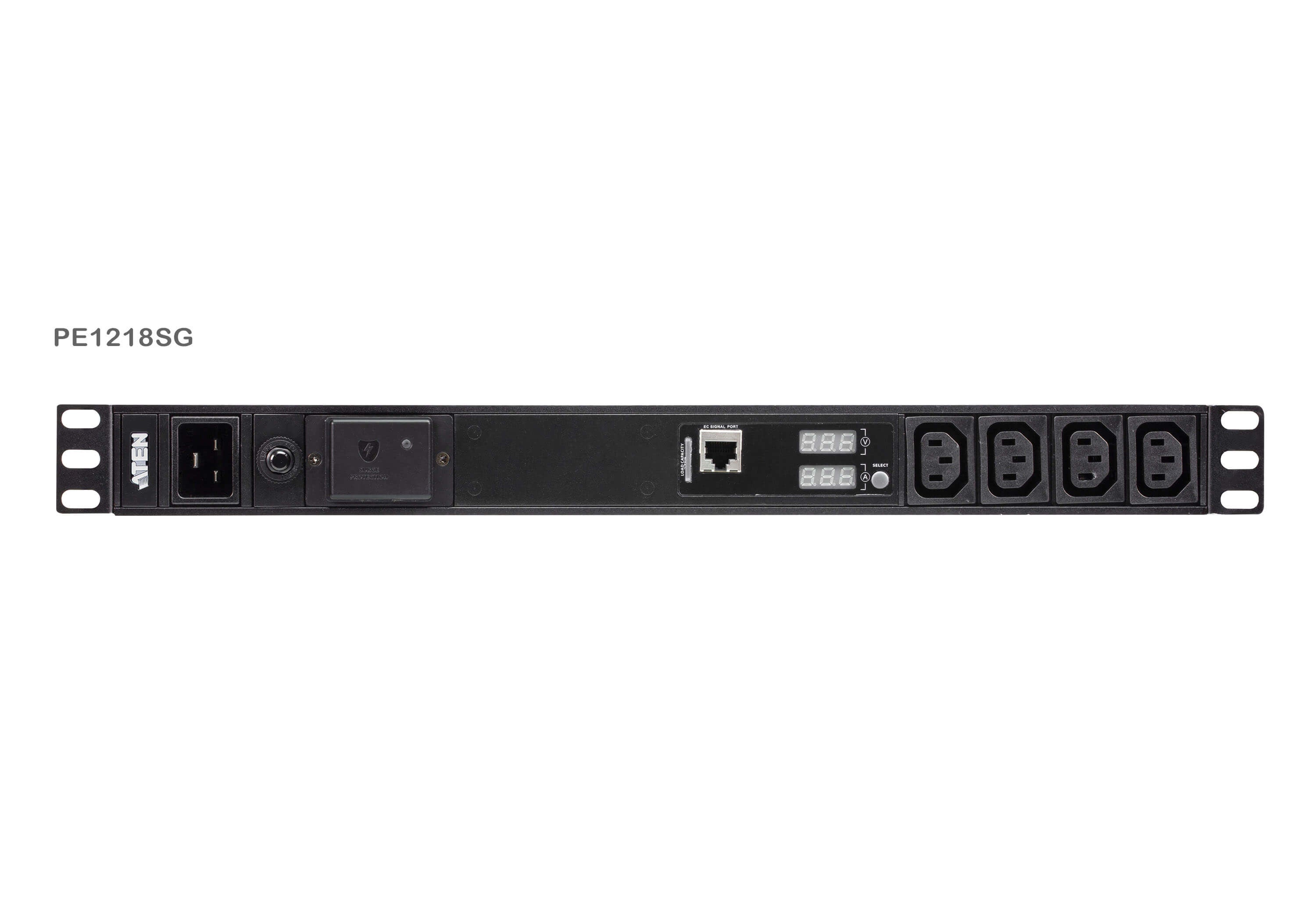 ATEN PE1218SG – Rack-PDU mit Messfunktion, 18× IEC C13, 16 A, IEC C20 Stecker, 1U horizontal