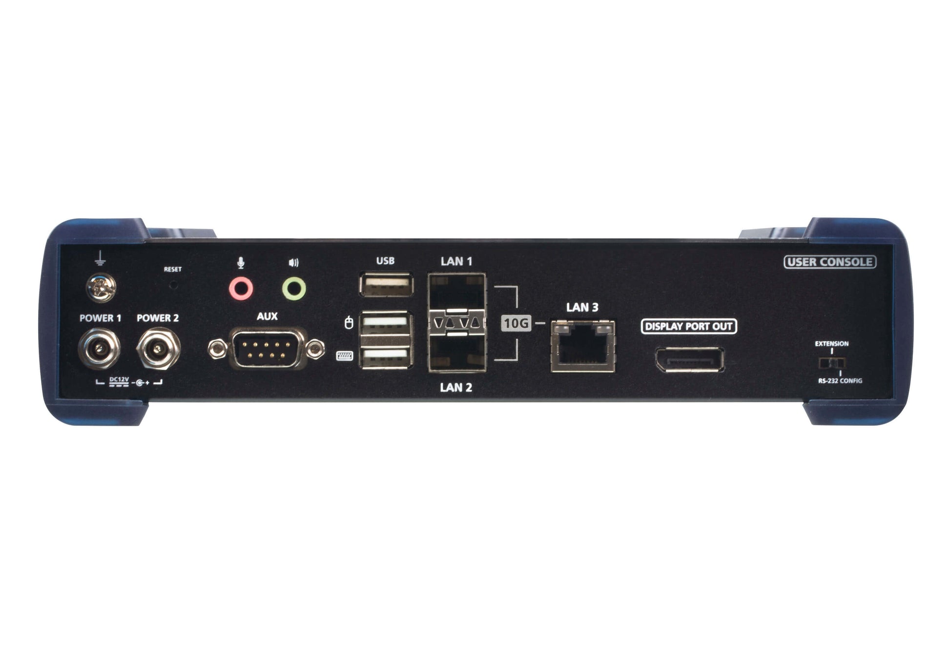 ATEN KX9970R – DisplayPort KVM over IP Empfänger, über IP, 1× DP, 2× SFP, 4× USB‑A, RS‑232, 5K@60 Hz, HDR