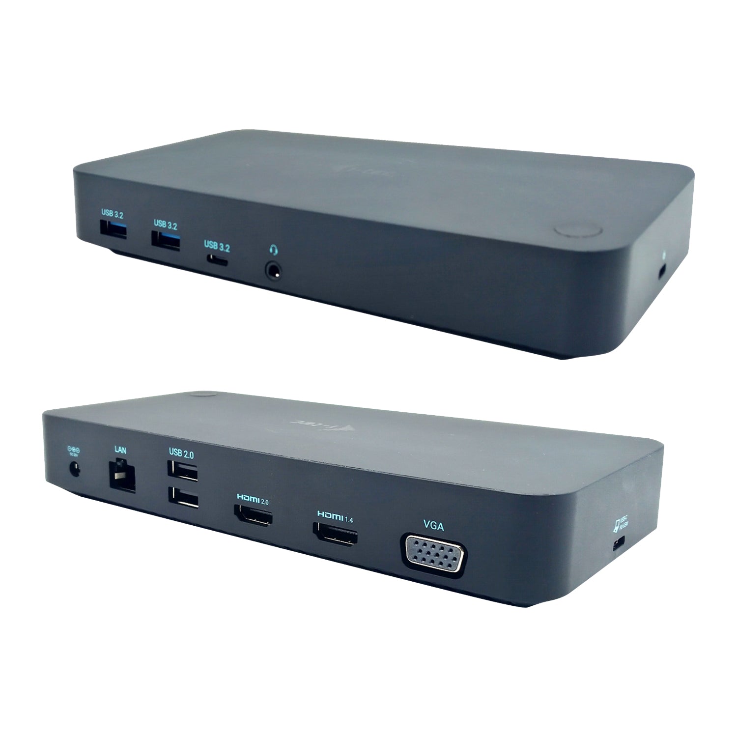 i-tec Dockingstation – USB-C, 2× HDMI, 1× VGA, 100 W PD, GbE, 3,5 mm Audio, für Windows/Mac/Android