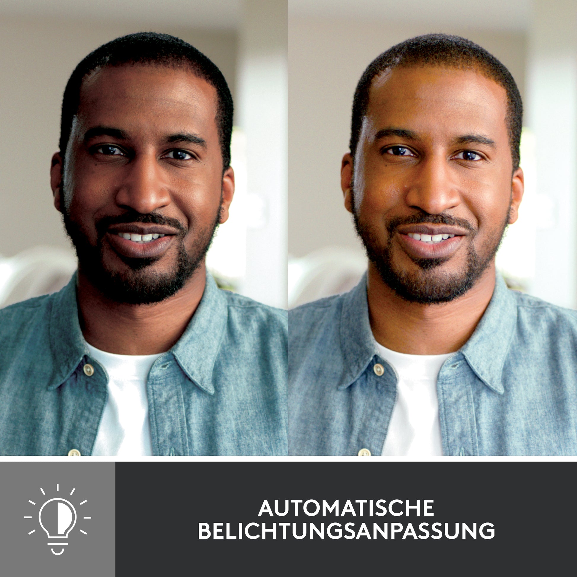 Logitech Brio 500 Webcam – Full HD, 60 fps, USB-C, Autofokus, Abdeckung, 90°