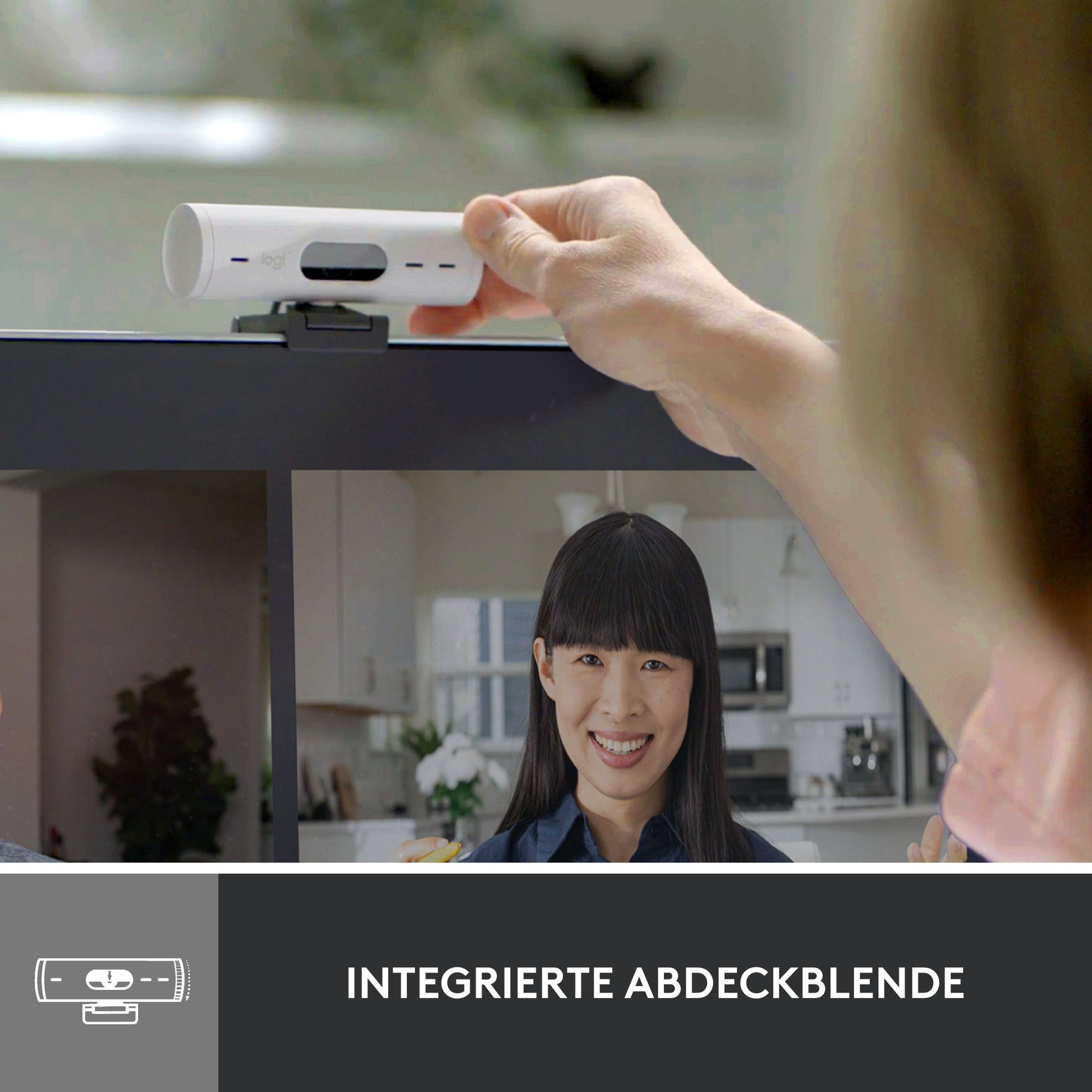 Logitech BRIO 500 – Webcam – Off-White