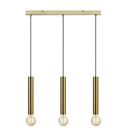 Markslöjd Deckenleuchte SENCILLO – 75 × 5 × 35 cm, 40 W, Messing, 3× E27 exkl., höhenverstellbar