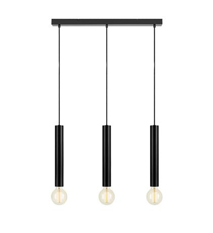 Markslöjd Pendelleuchte SENCILLO – 3× E27, 40 W, 75×5×35 cm – Schwarz