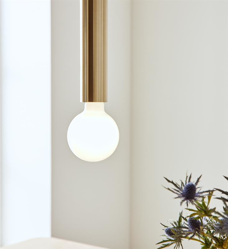 Markslöjd Pendelleuchte SENCILLO – Ø 5 × 35 cm, 40 W, Messing, Ein-/Ausschalter, höhenverstellbar
