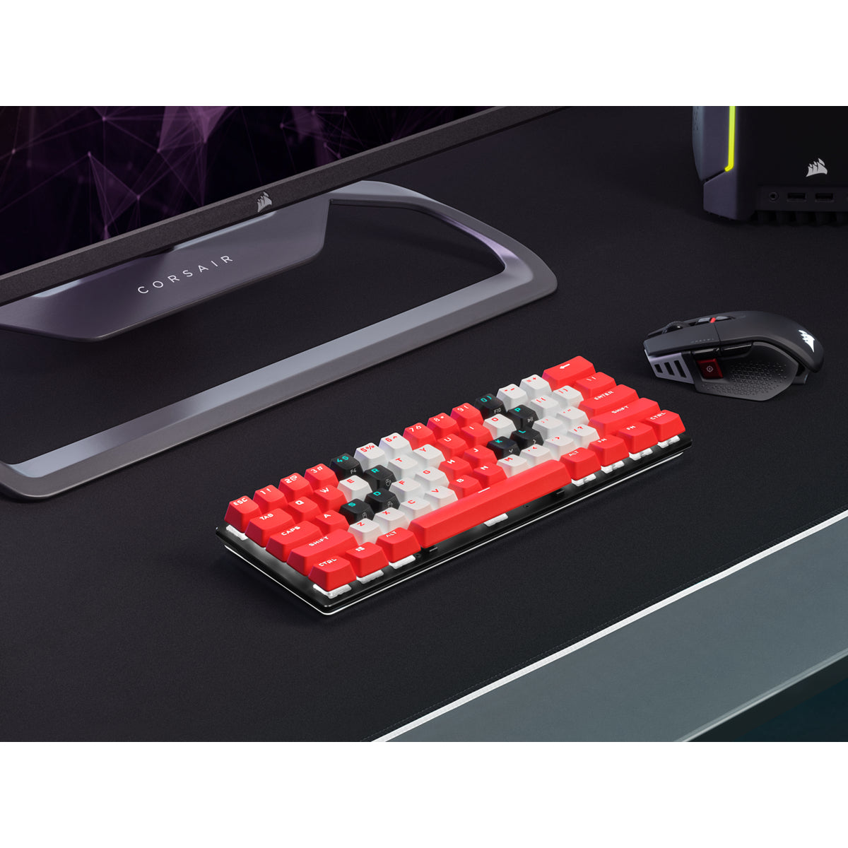 Corsair K70 PRO MINI – Tastatur, kabellos, kabelgebunden (USB-C), CH-Layout (DE-CH), mechanisch